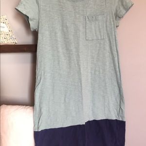 Color block t-shirt dress